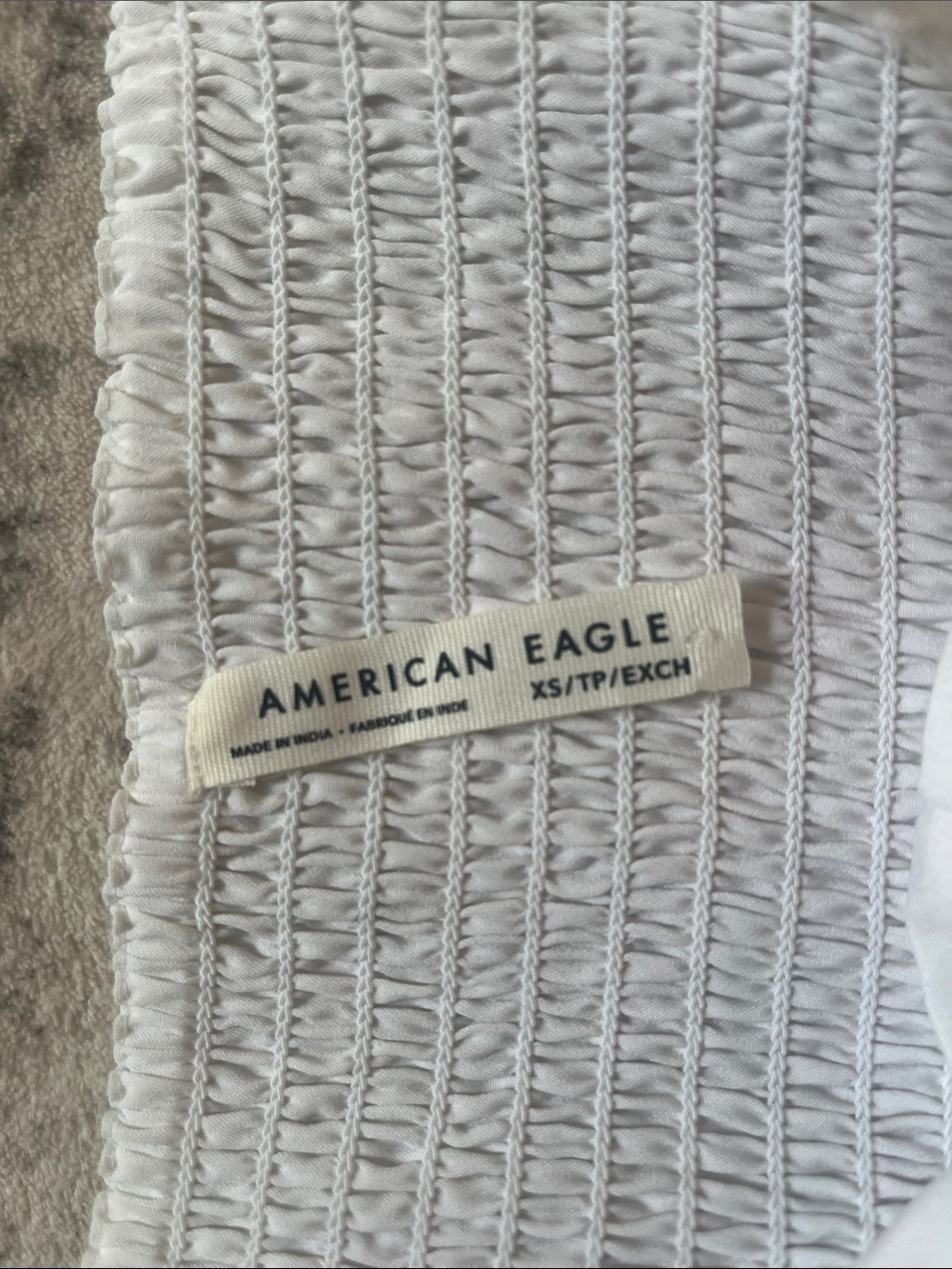 American Eagle Outfitters White Tiered Lace Mini Dress - Picture 3 of 4